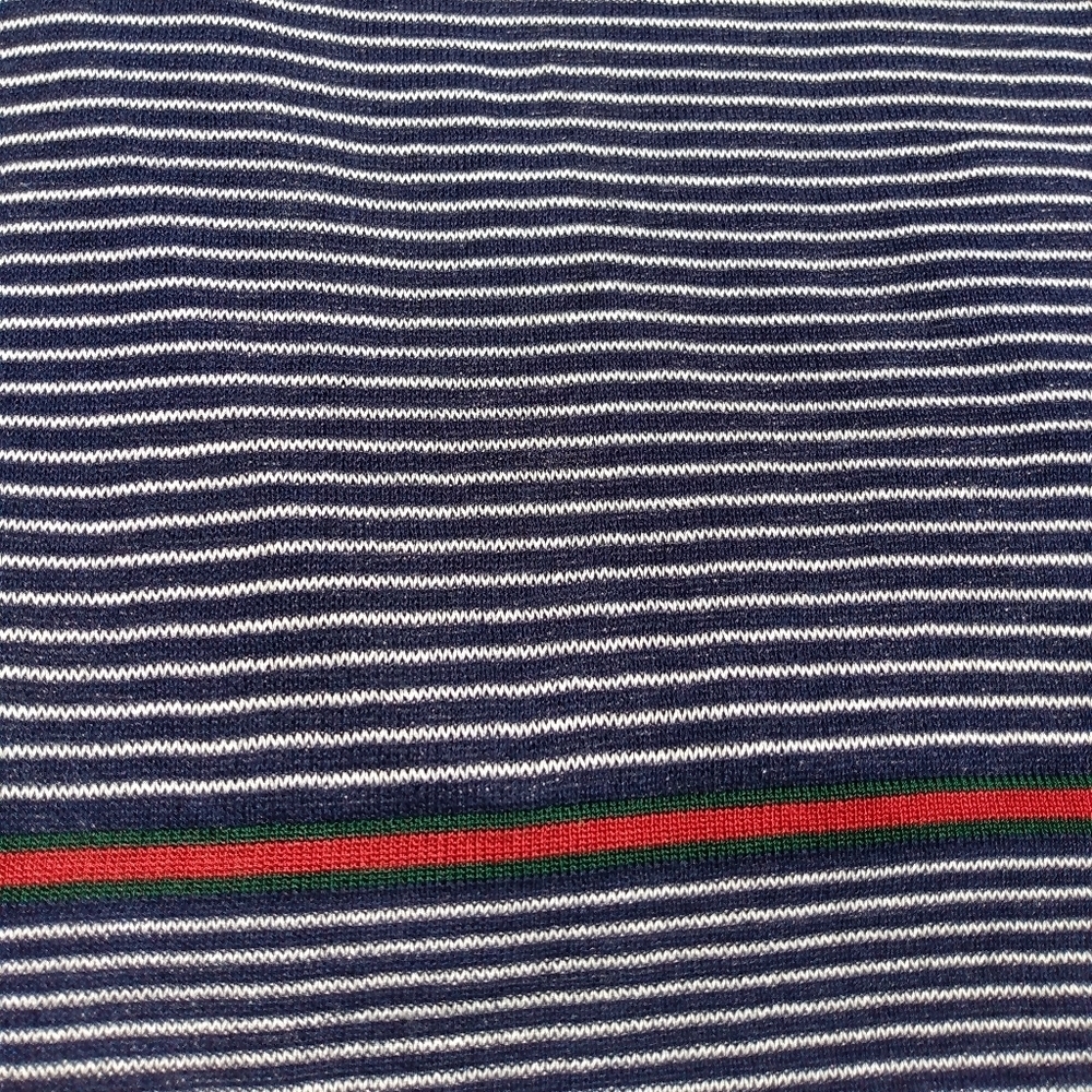 Gucci Silk Knit Nautical G Logo Sherry Web Sleeveless Pocket Blouse - Picture 8 of 16